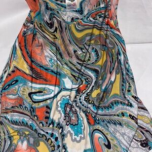 India Boutique Vibrant Paisley Top. 0383